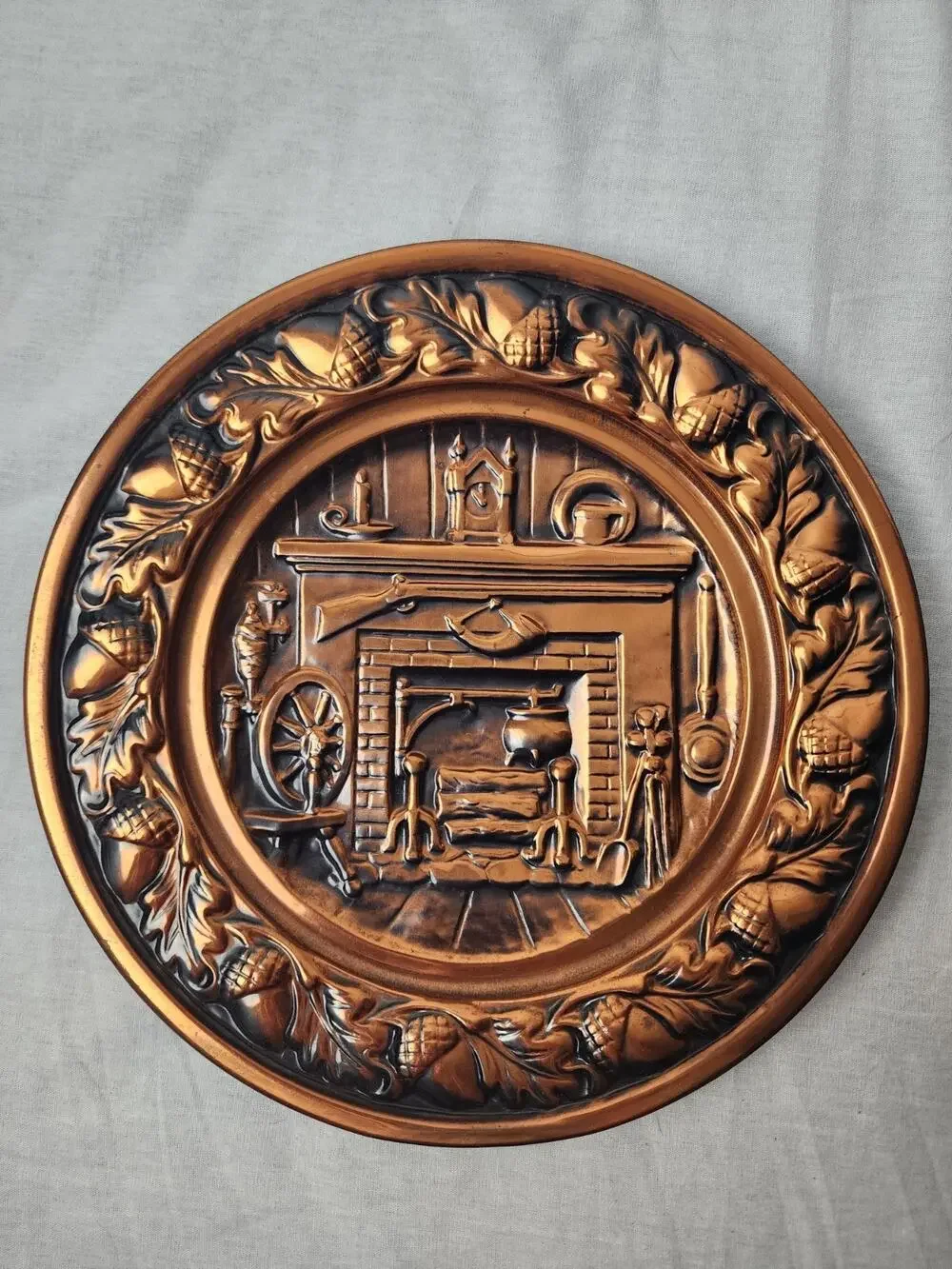 Vintage Coppercraft Guild Embossed Copper 10